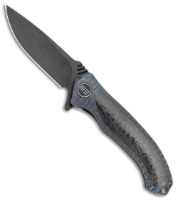 WE Knife Co. Anodyne Integral Frame Lock Knife FlamedTi/CF (2.35" Black SW) 914B