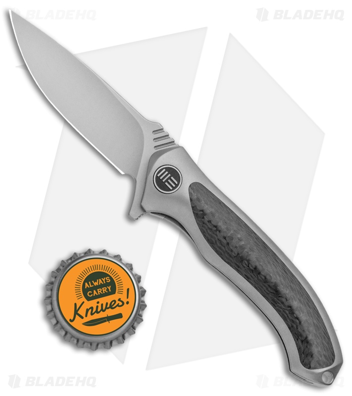 WE Knife Co. Anodyne Integral Frame Lock Knife Gray Ti/CF (2.35" SW) 914A
