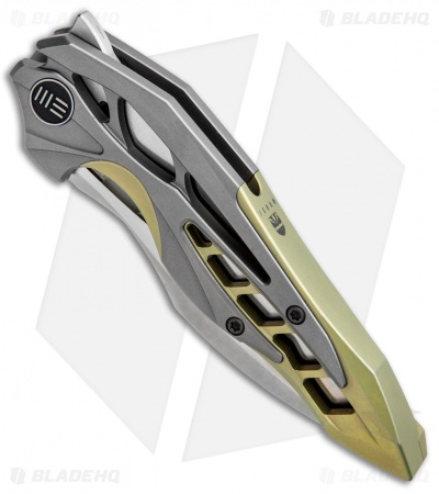 美容/健康 ヘアアイロン WE Knife Co. Isham Arrakis - Flipper Knife | Gold + Satin | Blade HQ