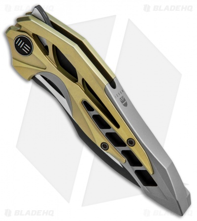 WE Knife Co. Isham Arrakis Knife Gold/Gray Titanium (3.5" Two-Tone) 906A