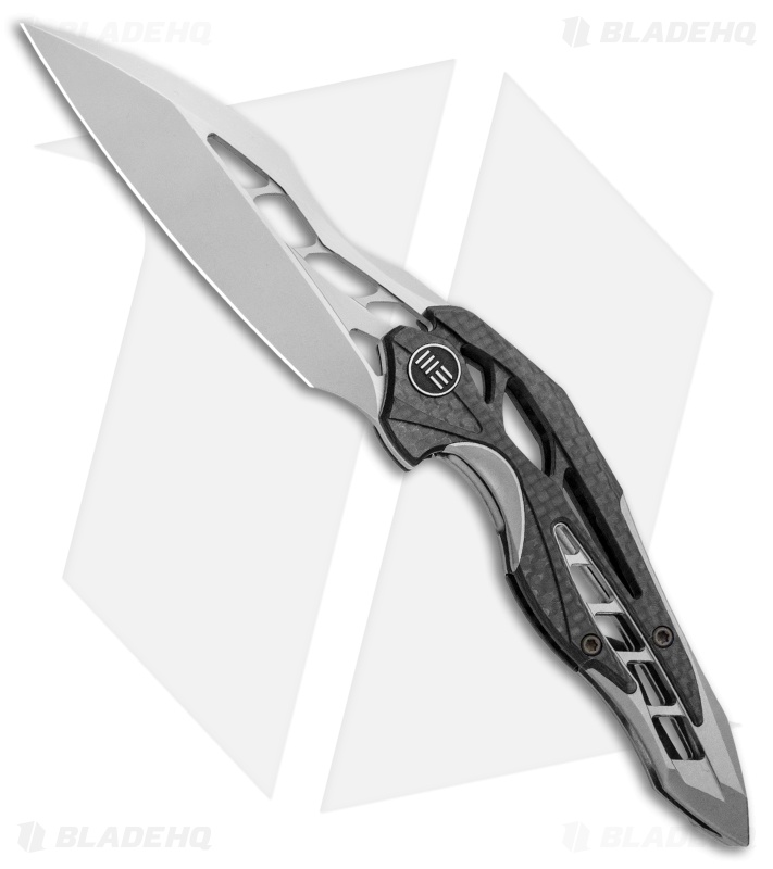 WE Knife Co. Isham Arrakis Knife Gray Ti/CF (3.5" Stonewash) 906CF-C