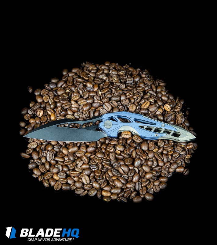 WE Knife Co. Isham Arrakis Knife Blue/Bronze Titanium (3.5" Two-Tone) 906B