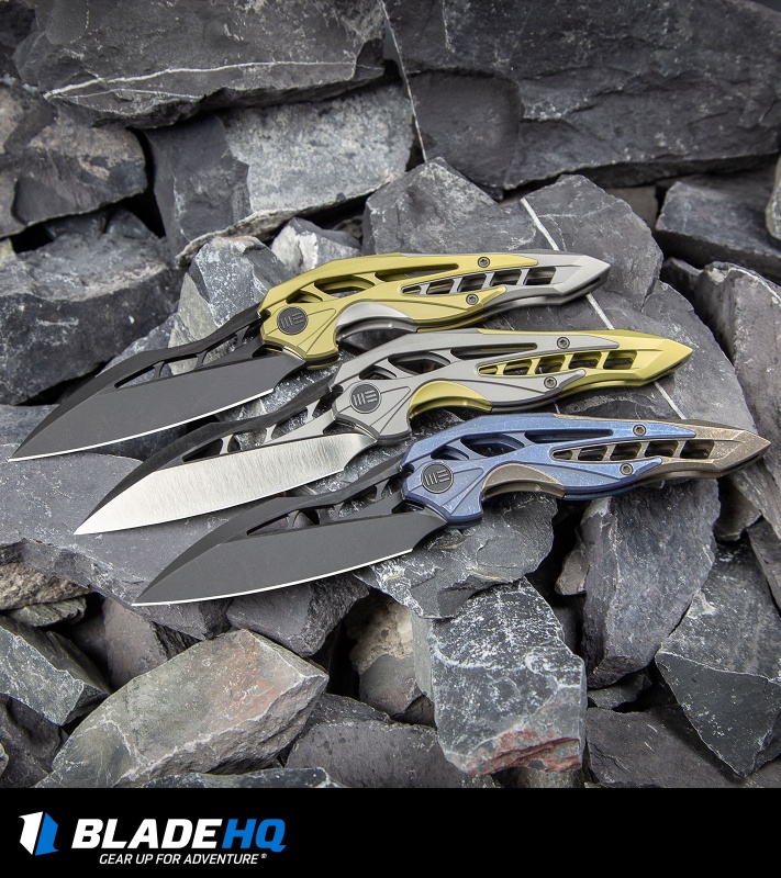 WE Knife Co. Isham Arrakis Knife Blue/Bronze Titanium (3.5" Two-Tone) 906B