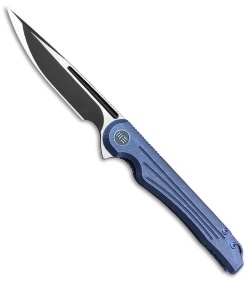 WE Knife Co. Array Frame Lock Knife Blue Ti (3.7" Black) 718A