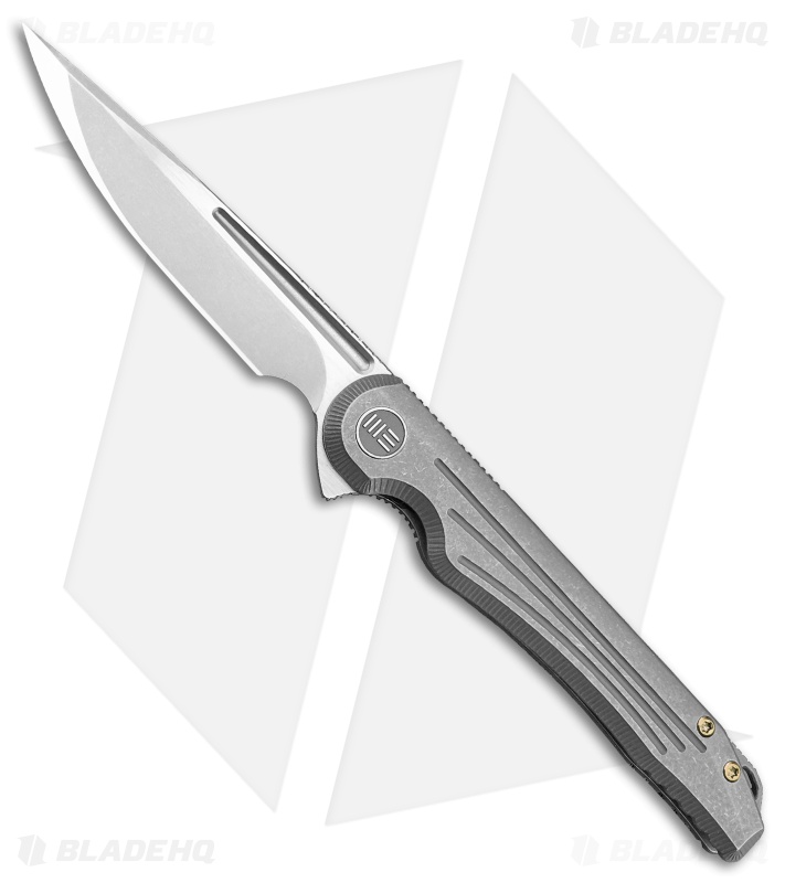 WE Knife Co. Array Frame Lock Knife Gray Ti (3.7" Stonewash) 718D