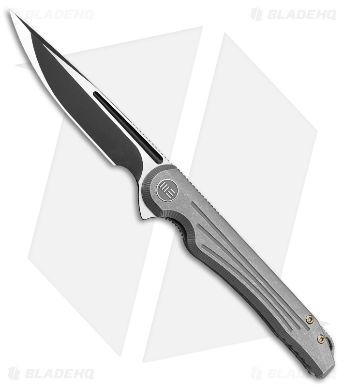 WE Knife Co. Array Frame Lock Knife Gray Ti (3.7" Black) 718C