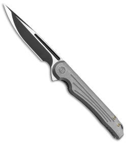 WE Knife Co. Array Frame Lock Knife Gray Ti (3.7" Black) 718C