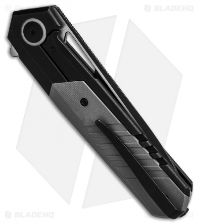 WE Knife Co. Arsenal Frame Lock Knife Black Titanium/Gray G-10 (3.5" Two Tone)