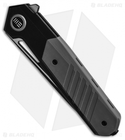 WE Knife Co. Arsenal Frame Lock Knife Black Titanium/Gray G-10 (3.5" Two Tone)