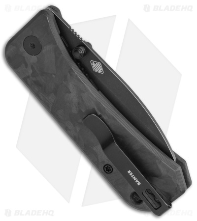 WE Knife Co. Banter Liner Lock Knife Marble Carbon Fiber (2.9" Black SW) 2004H