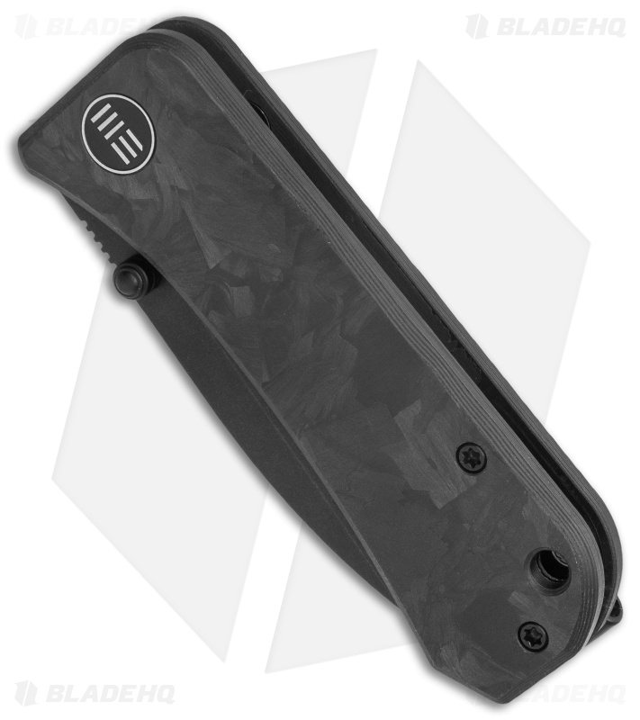 WE Knife Co. Banter Liner Lock Knife Marble Carbon Fiber (2.9" Black SW) 2004H