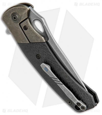 WE Knife Co. Bishop Flipper Folding Knife Bronze Ti/CF (3.5" Stonewash) 903C