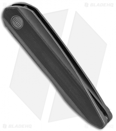 WE Knife Co. Black Void Opus Folding Knife Black Ti/G-10  (2.9" Black SW Chisel)