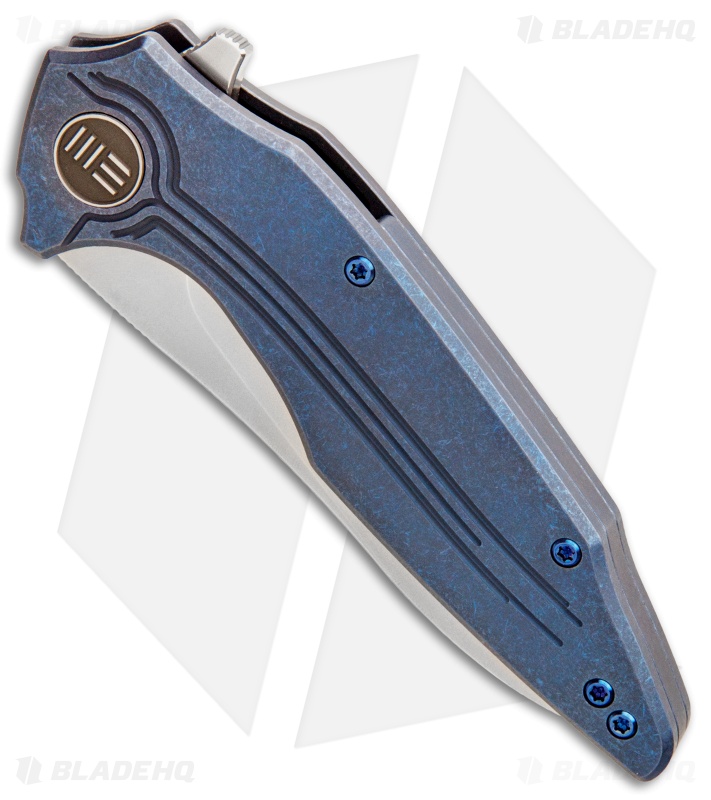 WE Knife Co. Bullit Frame Lock Knife Blue Ti (3.5 Hand Satin) 806A