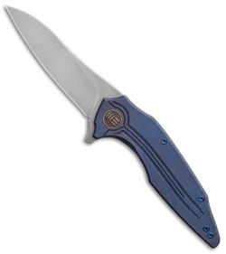 WE Knife Co. Bullit Frame Lock Knife Blue Ti (3.5 Hand Satin) 806A