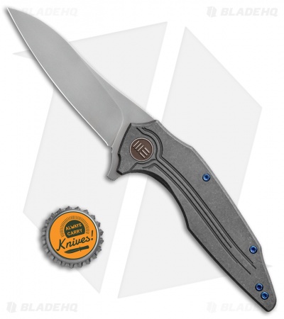 WE Knife Co. Bullit Frame Lock Knife Gray Ti (3.5 Hand Satin) 806C