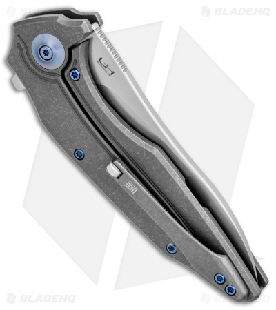 WE Knife Co. Bullit Frame Lock Knife Gray Ti (3.5 Hand Satin) 806C