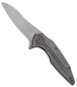 WE Knife Co. Bullit Frame Lock Knife Gray Ti (3.5 Hand Satin) 806C