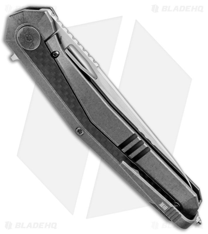 WE Knife Co. Caliber Frame Lock Knife Titanium/CF (3.45" Satin) 808B