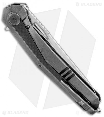WE Knife Co. Caliber Frame Lock Knife Titanium/CF (3.45" Satin) 808B