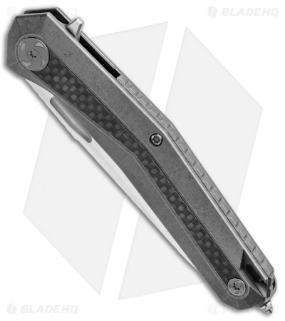 WE Knife Co. Caliber Frame Lock Knife Titanium/CF (3.45" Satin) 808B