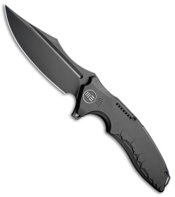 WE Knife Co. Chimera Frame Lock Knife Black Ti (3.9" Black Stonewash) 814C