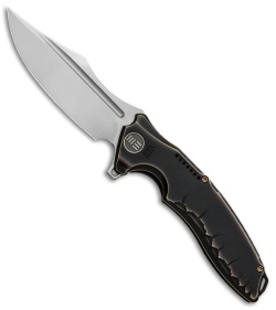 WE Knife Co. Chimera Frame Lock Knife Bronze/Black Ti (3.9" Hand Satin) 814A