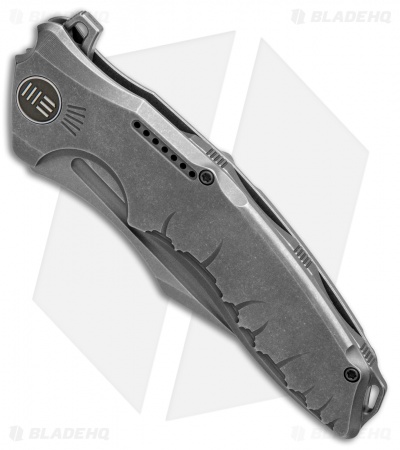 WE Knife Co. Chimera Frame Lock Knife Gray Ti (3.9" BB, Stonewash) 814B