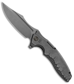 WE Knife Co. Chimera Frame Lock Knife Gray Ti (3.9" BB, Stonewash) 814B