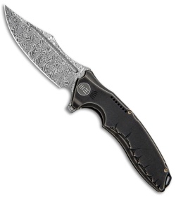 WE Knife Co. Chimera Frame Lock Knife Bronze/Ti (3.9" Damasteel) 814DS