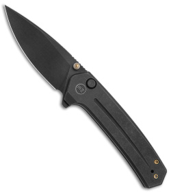 WE Knife Co. Culex Button Lock Knife Black Titanium (3" Black SW) 21026B-2