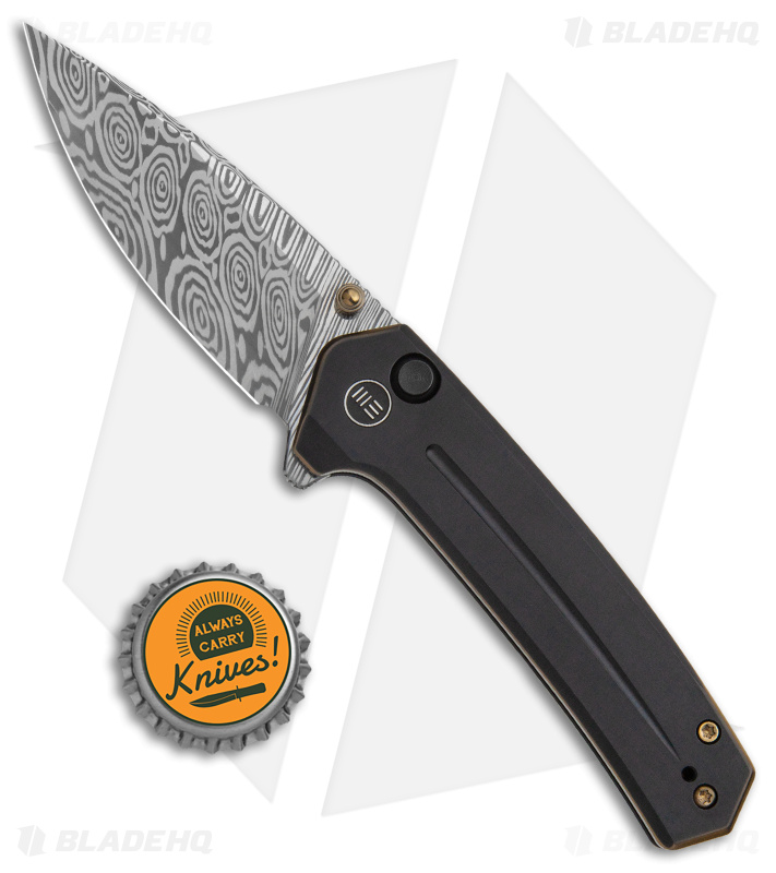 WE Knife Co. Culex Button Lock Knife Black Titanium (3" Dam) 21026B-DS1