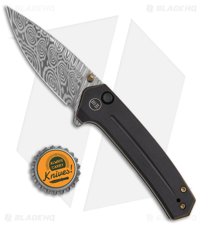 WE Knife Co. Culex Button Lock Knife Black Titanium (3" Dam) 21026B-DS1