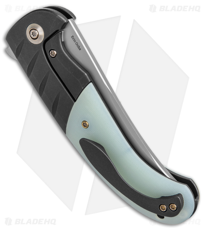 WE Knife Co. Curvaceous Frame Lock Knife Natural G-10/Ti (3.7" BB) WE20012-3