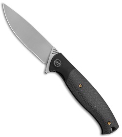 WE Knife Co. Deacon Flipper Knife Ti/CF Black (3.25" Bead Blast) 901E