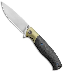 WE Knife Co. Deacon Flipper Knife Ti/CF Gold (3.25" Bead Blast) 901C