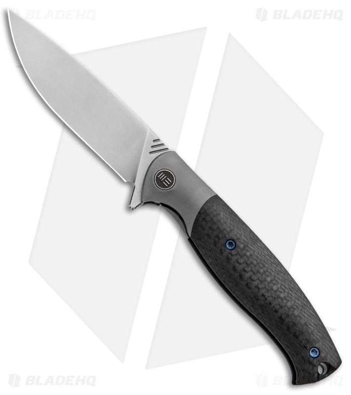 WE Knife Co. Deacon Flipper Knife Ti/CF Gray (3.25" Bead Blast) 901D