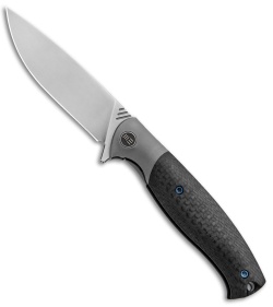 WE Knife Co. Deacon Flipper Knife Ti/CF Gray (3.25" Bead Blast) 901D