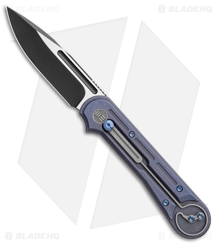 WE Knife Co. Double Helix Slide Lock Knife Blue Ti (3.3" Two-Tone) 815C