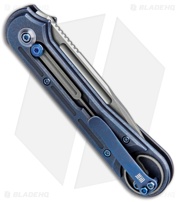 WE Knife Co. Double Helix Slide Lock Knife Blue Ti (3.3" Stonewash) 815D