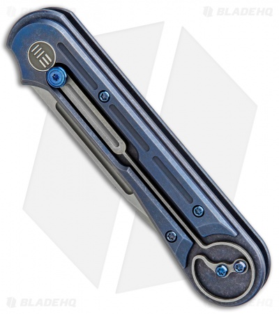 WE Knife Co. Double Helix Slide Lock Knife Blue Ti (3.3" Stonewash) 815D