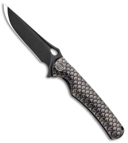 WE Knife Co. Drakon Integral Frame Lock Knife Bronze Ti (3.4" Black SW) 819B