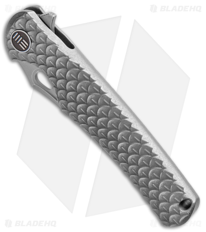 WE Knife Co. Drakon Integral Frame Lock Knife Gray Ti (3.4" Stonewash) 819C