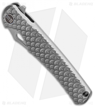 WE Knife Co. Drakon Integral Frame Lock Knife Gray Ti (3.4" Stonewash) 819C