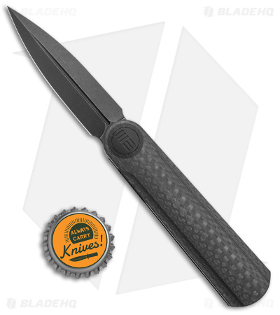 WE Knife Co. Lundquist Eidolon Dagger Knife Carbon Fiber (2.9" Black SW)