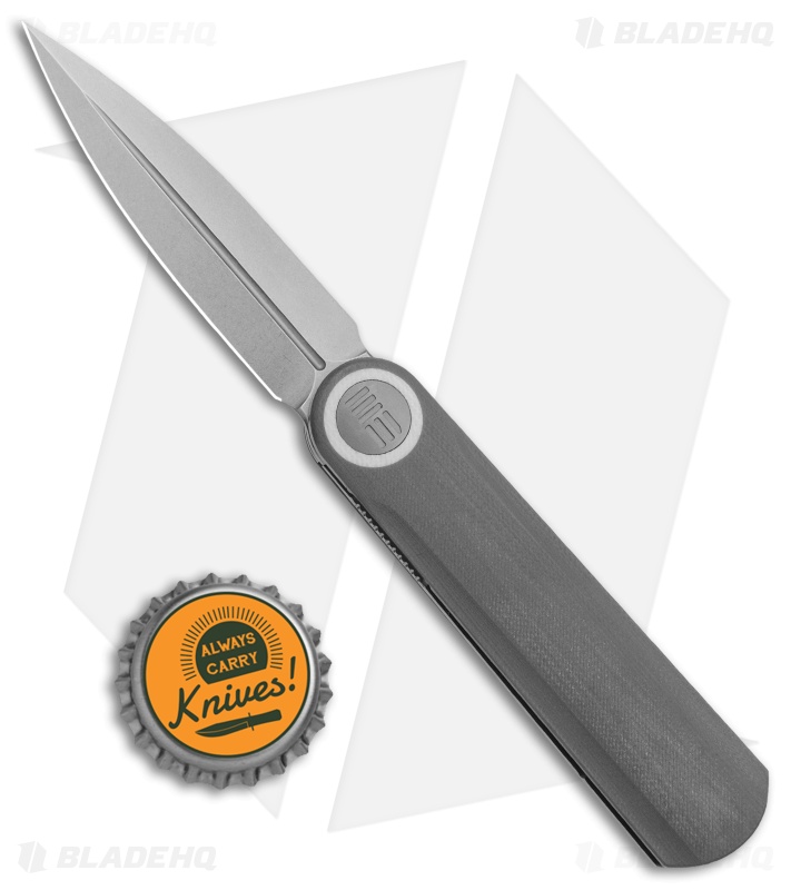 WE Knife Co. Lundquist Eidolon Dagger Liner Lock Knife Gray G-10 (2.9" SW)