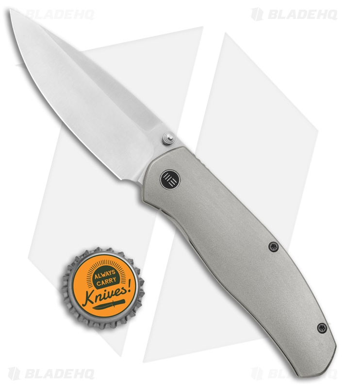 WE Knife Co. Esprit Frame Lock Knife Textured Titanium (3.25" Satin) 