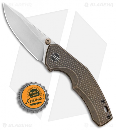 WE Knife Co. Degnan Gnar Frame Lock Knife Bronze Ti (2.78" Satin) 917A