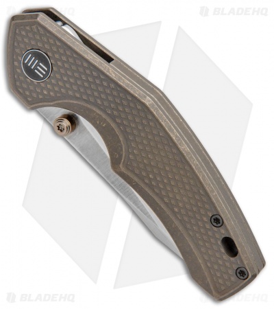 WE Knife Co. Degnan Gnar Frame Lock Knife Bronze Ti (2.78" Satin) 917A