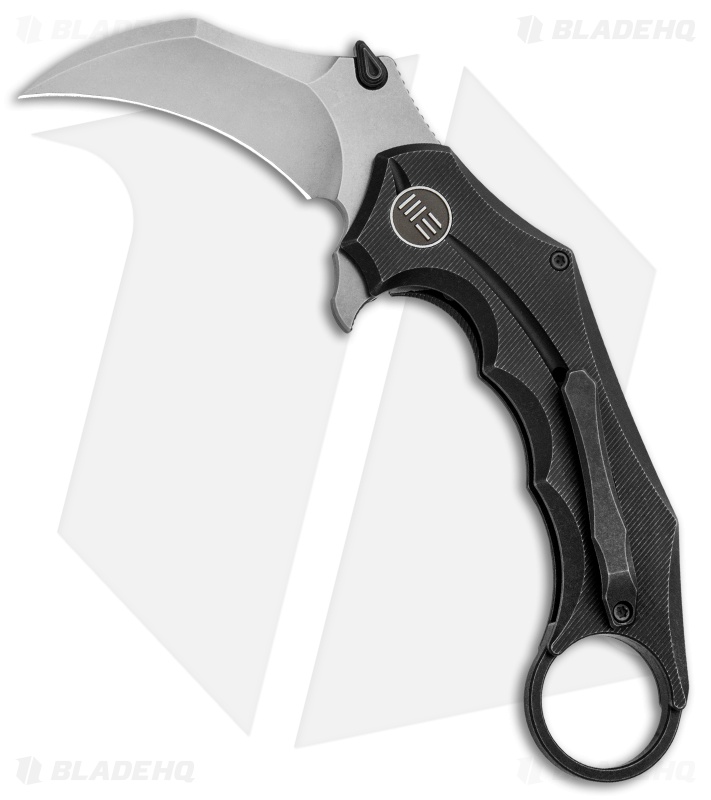 WE Knife Co. Incisor Karambit | Frame Lock Knife | Black Ti/Stonewash